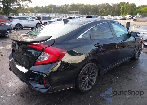 2020 Honda Civic Si из США, поврежденный, VIN 2HGFC1E53LH706733